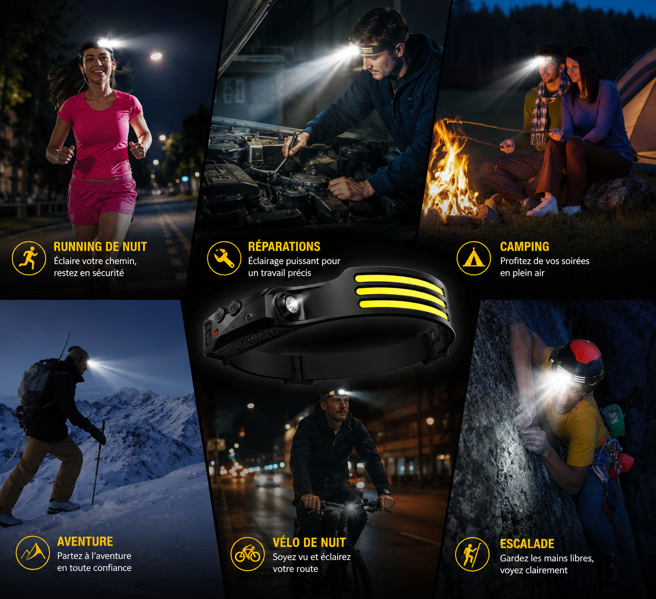 TrailBeam Pro - Lampe Frontale Trail & Running